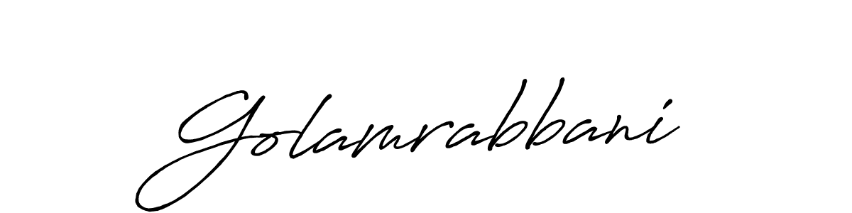 Also we have Golamrabbani name is the best signature style. Create professional handwritten signature collection using Antro_Vectra_Bolder autograph style. Golamrabbani signature style 7 images and pictures png