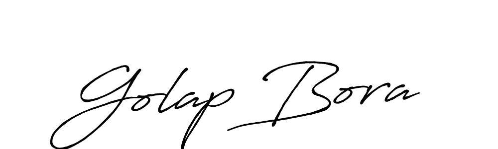 Make a beautiful signature design for name Golap Bora. With this signature (Antro_Vectra_Bolder) style, you can create a handwritten signature for free. Golap Bora signature style 7 images and pictures png