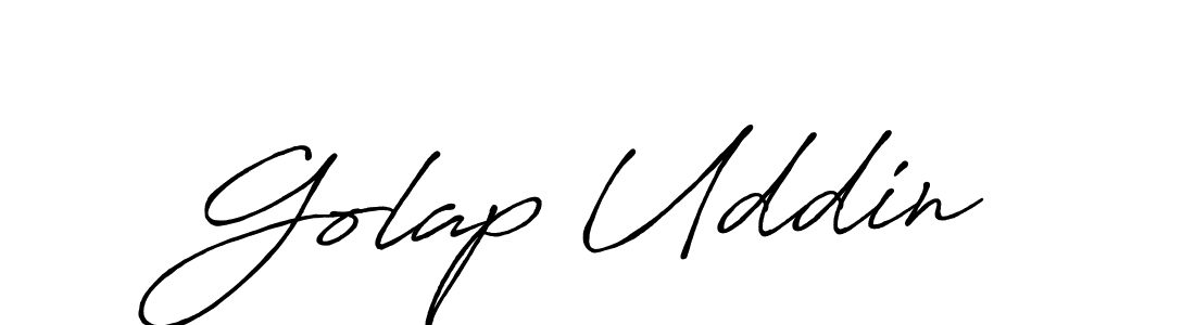 How to make Golap Uddin signature? Antro_Vectra_Bolder is a professional autograph style. Create handwritten signature for Golap Uddin name. Golap Uddin signature style 7 images and pictures png
