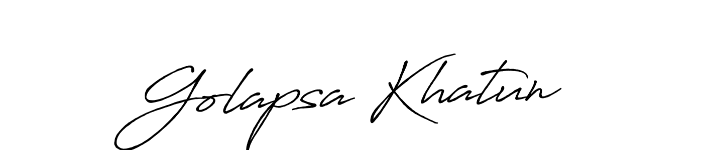It looks lik you need a new signature style for name Golapsa Khatun. Design unique handwritten (Antro_Vectra_Bolder) signature with our free signature maker in just a few clicks. Golapsa Khatun signature style 7 images and pictures png