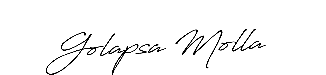Also we have Golapsa Molla name is the best signature style. Create professional handwritten signature collection using Antro_Vectra_Bolder autograph style. Golapsa Molla signature style 7 images and pictures png