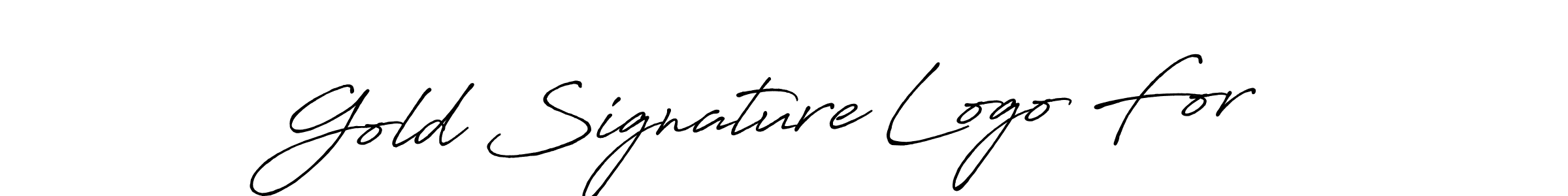 Create a beautiful signature design for name Gold Signature Logo For . With this signature (Antro_Vectra_Bolder) fonts, you can make a handwritten signature for free. Gold Signature Logo For  signature style 7 images and pictures png