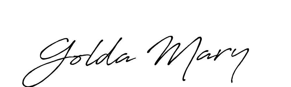 Use a signature maker to create a handwritten signature online. With this signature software, you can design (Antro_Vectra_Bolder) your own signature for name Golda Mary. Golda Mary signature style 7 images and pictures png