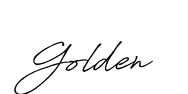 Also we have Golden name is the best signature style. Create professional handwritten signature collection using Antro_Vectra_Bolder autograph style. Golden signature style 7 images and pictures png