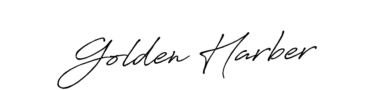 Create a beautiful signature design for name Golden Harber. With this signature (Antro_Vectra_Bolder) fonts, you can make a handwritten signature for free. Golden Harber signature style 7 images and pictures png