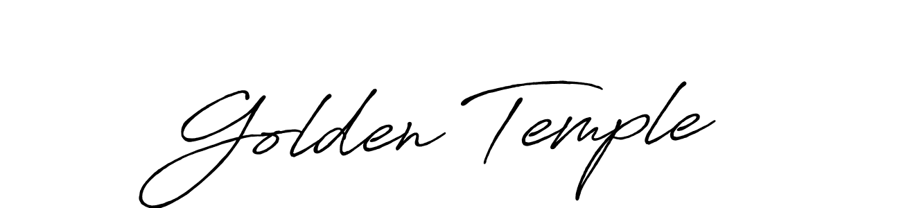 Similarly Antro_Vectra_Bolder is the best handwritten signature design. Signature creator online .You can use it as an online autograph creator for name Golden Temple. Golden Temple signature style 7 images and pictures png