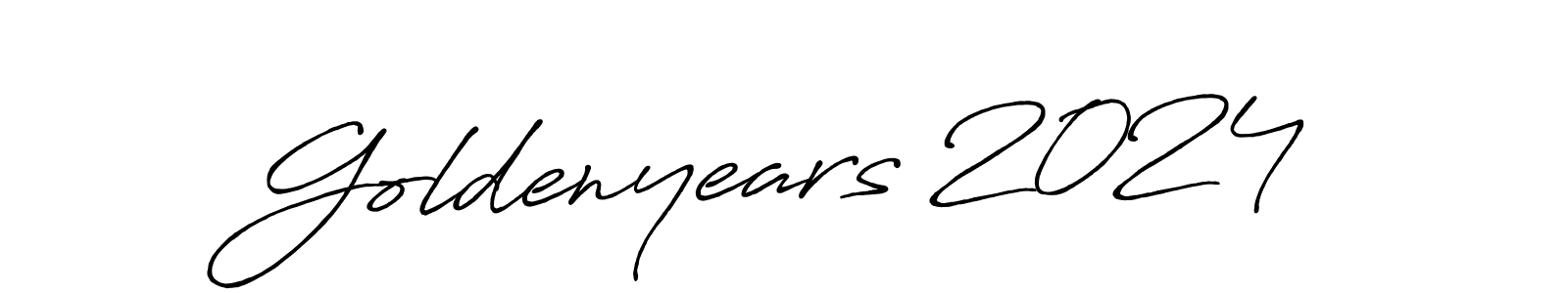 Make a beautiful signature design for name Goldenyears 2024. Use this online signature maker to create a handwritten signature for free. Goldenyears 2024 signature style 7 images and pictures png