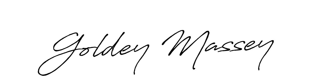 The best way (Antro_Vectra_Bolder) to make a short signature is to pick only two or three words in your name. The name Goldey Massey include a total of six letters. For converting this name. Goldey Massey signature style 7 images and pictures png