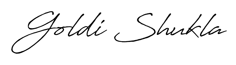 Elevate your brand with a stunning Goldi Shukla eSignature. The Antro_Vectra_Bolder style provides a balanced, flowing aesthetic for everyday signing. Goldi Shukla signature style 7 images and pictures png