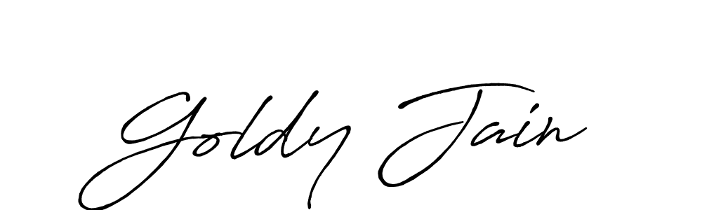 Also we have Goldy Jain name is the best signature style. Create professional handwritten signature collection using Antro_Vectra_Bolder autograph style. Goldy Jain signature style 7 images and pictures png