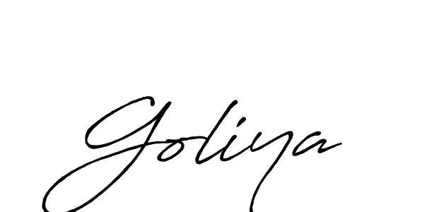 Once you've used our free online signature maker to create your best signature Antro_Vectra_Bolder style, it's time to enjoy all of the benefits that Goliya name signing documents. Goliya signature style 7 images and pictures png