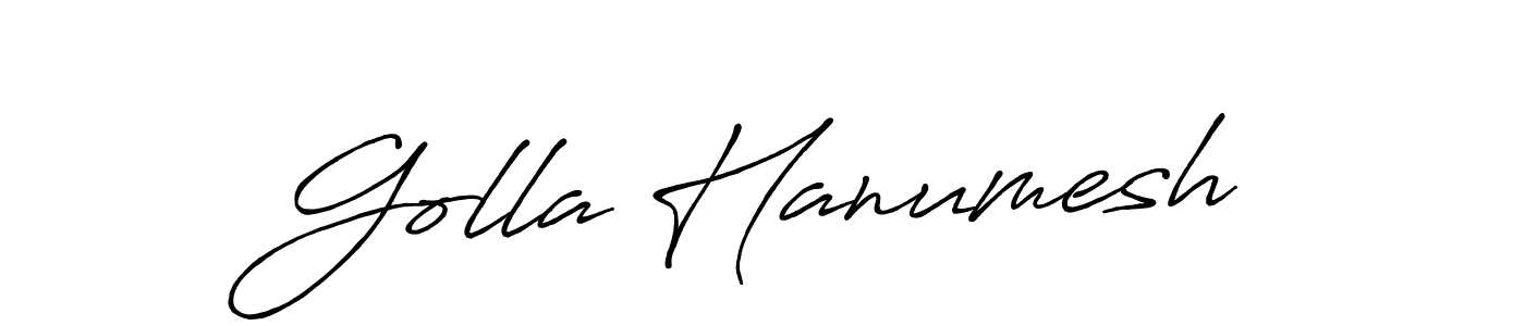 Once you've used our free online signature maker to create your best signature Antro_Vectra_Bolder style, it's time to enjoy all of the benefits that Golla Hanumesh name signing documents. Golla Hanumesh signature style 7 images and pictures png