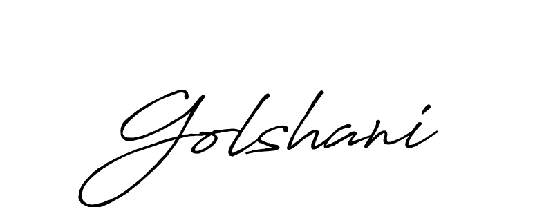 Also we have Golshani name is the best signature style. Create professional handwritten signature collection using Antro_Vectra_Bolder autograph style. Golshani signature style 7 images and pictures png
