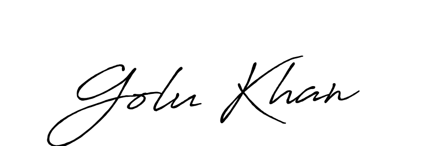 if you are searching for the best signature style for your name Golu Khan. so please give up your signature search. here we have designed multiple signature styles  using Antro_Vectra_Bolder. Golu Khan signature style 7 images and pictures png