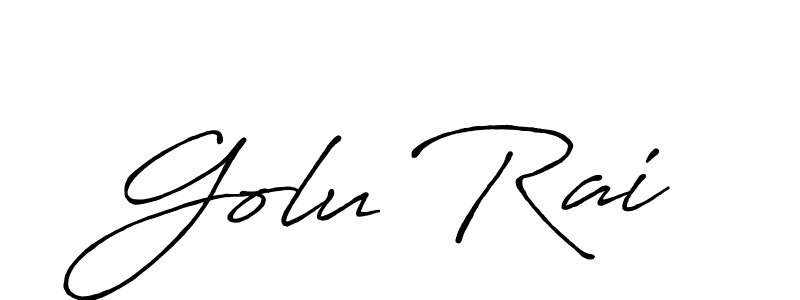 You should practise on your own different ways (Antro_Vectra_Bolder) to write your name (Golu Rai) in signature. don't let someone else do it for you. Golu Rai signature style 7 images and pictures png