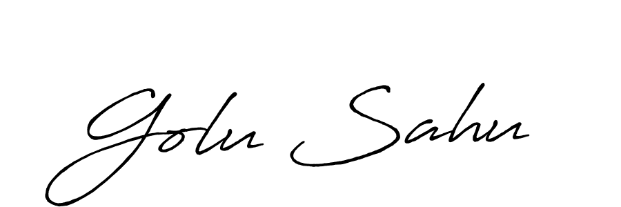 This is the best signature style for the Golu Sahu name. Also you like these signature font (Antro_Vectra_Bolder). Mix name signature. Golu Sahu signature style 7 images and pictures png