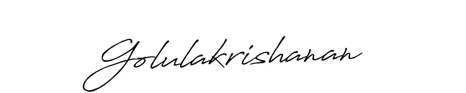 if you are searching for the best signature style for your name Golulakrishanan. so please give up your signature search. here we have designed multiple signature styles  using Antro_Vectra_Bolder. Golulakrishanan signature style 7 images and pictures png