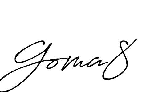 Also we have Goma8 name is the best signature style. Create professional handwritten signature collection using Antro_Vectra_Bolder autograph style. Goma8 signature style 7 images and pictures png