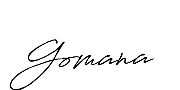 Make a short Gomana signature style. Manage your documents anywhere anytime using Antro_Vectra_Bolder. Create and add eSignatures, submit forms, share and send files easily. Gomana signature style 7 images and pictures png