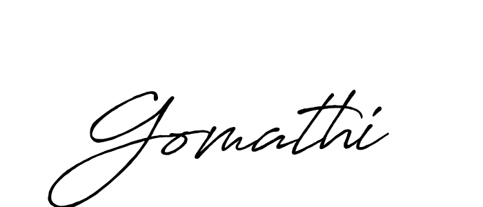 How to make Gomathi name signature. Use Antro_Vectra_Bolder style for creating short signs online. This is the latest handwritten sign. Gomathi signature style 7 images and pictures png