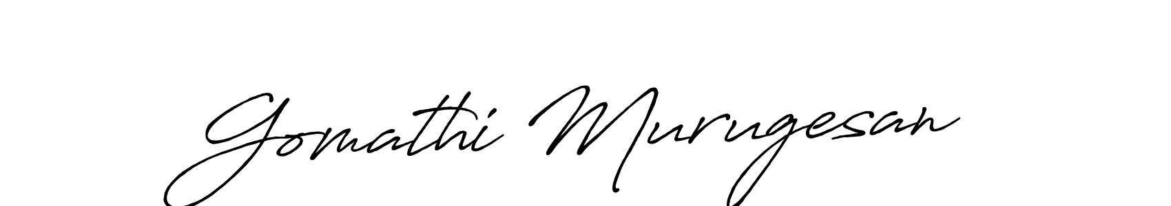 if you are searching for the best signature style for your name Gomathi Murugesan. so please give up your signature search. here we have designed multiple signature styles  using Antro_Vectra_Bolder. Gomathi Murugesan signature style 7 images and pictures png