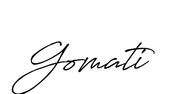 Design your own signature with our free online signature maker. With this signature software, you can create a handwritten (Antro_Vectra_Bolder) signature for name Gomati. Gomati signature style 7 images and pictures png
