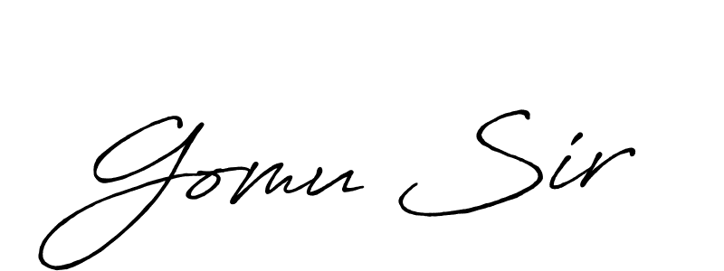 Make a short Gomu Sir signature style. Manage your documents anywhere anytime using Antro_Vectra_Bolder. Create and add eSignatures, submit forms, share and send files easily. Gomu Sir signature style 7 images and pictures png