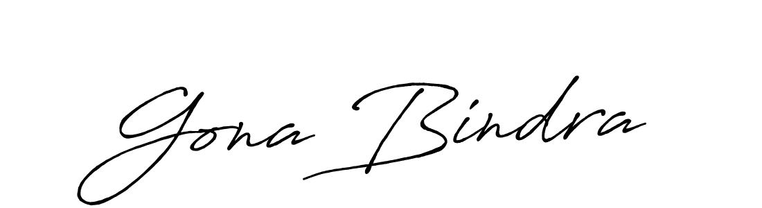 Make a beautiful signature design for name Gona Bindra. Use this online signature maker to create a handwritten signature for free. Gona Bindra signature style 7 images and pictures png