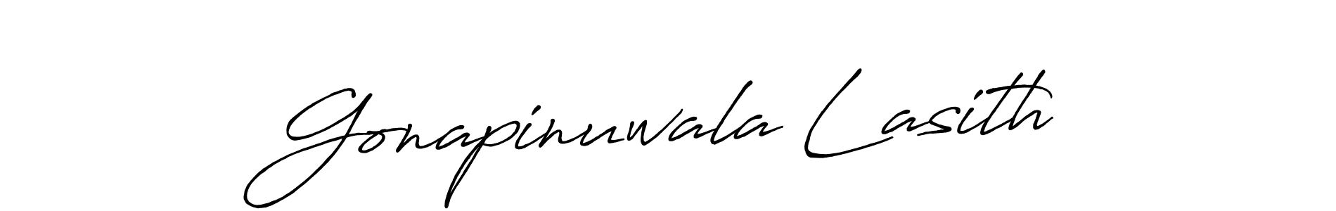 if you are searching for the best signature style for your name Gonapinuwala Lasith. so please give up your signature search. here we have designed multiple signature styles  using Antro_Vectra_Bolder. Gonapinuwala Lasith signature style 7 images and pictures png