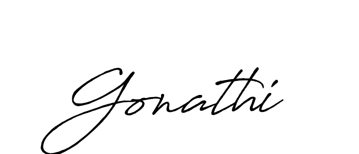Also we have Gonathi name is the best signature style. Create professional handwritten signature collection using Antro_Vectra_Bolder autograph style. Gonathi signature style 7 images and pictures png