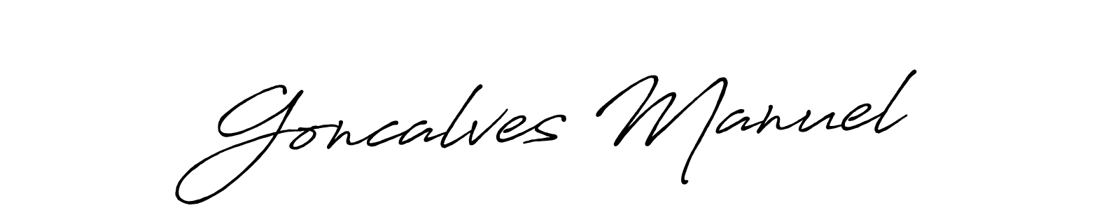 if you are searching for the best signature style for your name Goncalves Manuel. so please give up your signature search. here we have designed multiple signature styles  using Antro_Vectra_Bolder. Goncalves Manuel signature style 7 images and pictures png