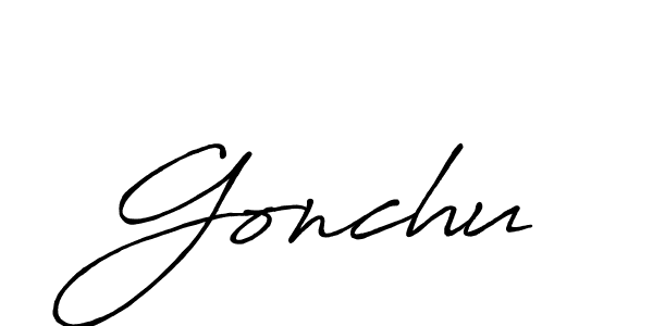 See photos of Gonchu official signature by Spectra . Check more albums & portfolios. Read reviews & check more about Antro_Vectra_Bolder font. Gonchu signature style 7 images and pictures png