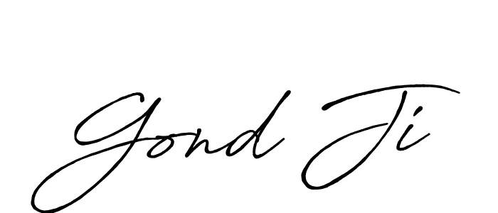 How to make Gond Ji name signature. Use Antro_Vectra_Bolder style for creating short signs online. This is the latest handwritten sign. Gond Ji signature style 7 images and pictures png
