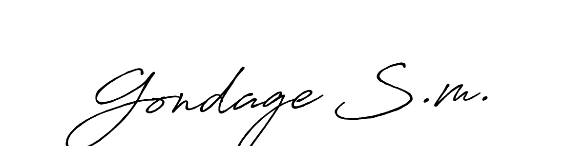 Make a short Gondage S.m. signature style. Manage your documents anywhere anytime using Antro_Vectra_Bolder. Create and add eSignatures, submit forms, share and send files easily. Gondage S.m. signature style 7 images and pictures png