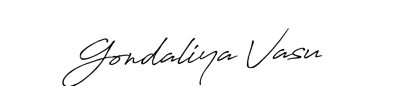 Similarly Antro_Vectra_Bolder is the best handwritten signature design. Signature creator online .You can use it as an online autograph creator for name Gondaliya Vasu. Gondaliya Vasu signature style 7 images and pictures png