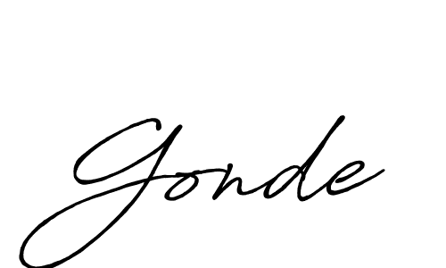 It looks lik you need a new signature style for name Gonde. Design unique handwritten (Antro_Vectra_Bolder) signature with our free signature maker in just a few clicks. Gonde signature style 7 images and pictures png