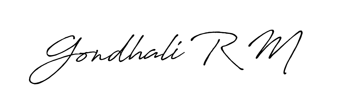 How to Draw Gondhali R M signature style? Antro_Vectra_Bolder is a latest design signature styles for name Gondhali R M. Gondhali R M signature style 7 images and pictures png