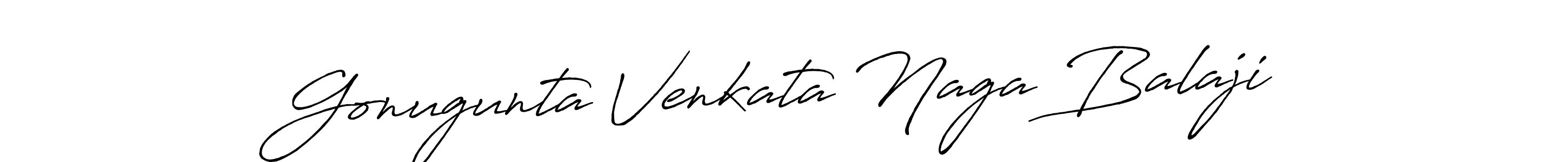 Also we have Gonugunta Venkata Naga Balaji name is the best signature style. Create professional handwritten signature collection using Antro_Vectra_Bolder autograph style. Gonugunta Venkata Naga Balaji signature style 7 images and pictures png