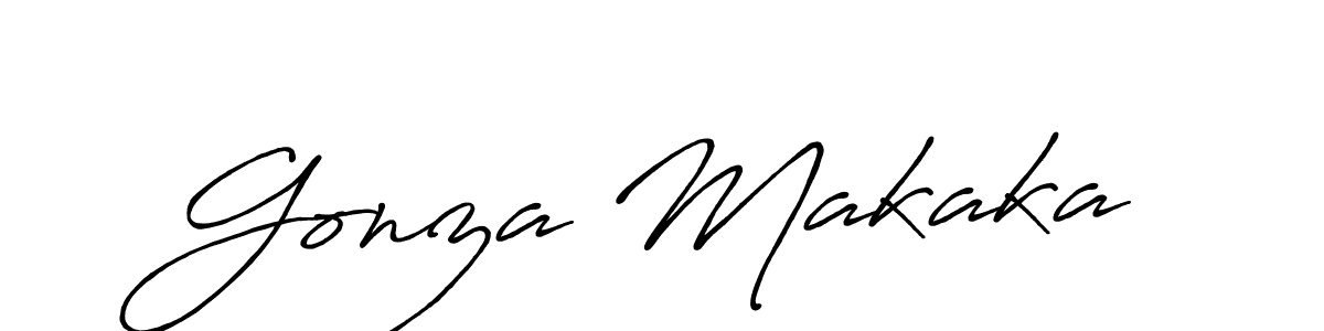 It looks lik you need a new signature style for name Gonza Makaka. Design unique handwritten (Antro_Vectra_Bolder) signature with our free signature maker in just a few clicks. Gonza Makaka signature style 7 images and pictures png