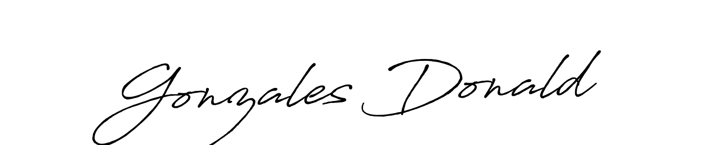 You can use this online signature creator to create a handwritten signature for the name Gonzales Donald. This is the best online autograph maker. Gonzales Donald signature style 7 images and pictures png