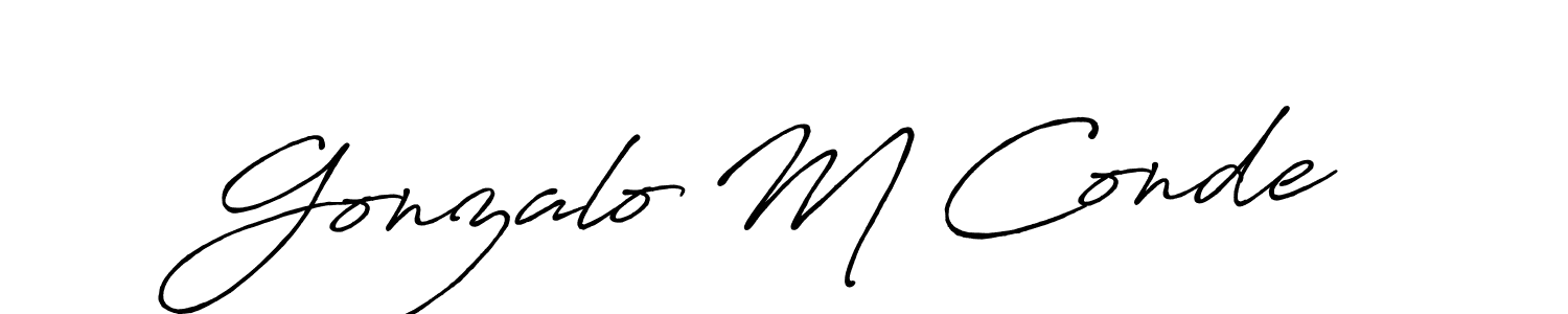 Also we have Gonzalo M Conde name is the best signature style. Create professional handwritten signature collection using Antro_Vectra_Bolder autograph style. Gonzalo M Conde signature style 7 images and pictures png