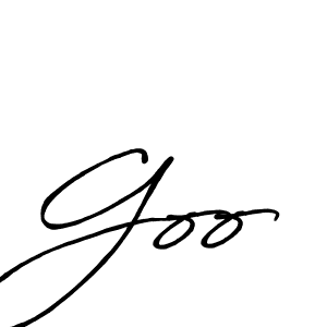 It looks lik you need a new signature style for name Goo. Design unique handwritten (Antro_Vectra_Bolder) signature with our free signature maker in just a few clicks. Goo signature style 7 images and pictures png