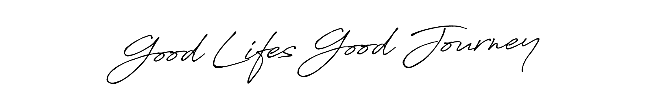Also we have Good Lifes Good Journey name is the best signature style. Create professional handwritten signature collection using Antro_Vectra_Bolder autograph style. Good Lifes Good Journey signature style 7 images and pictures png