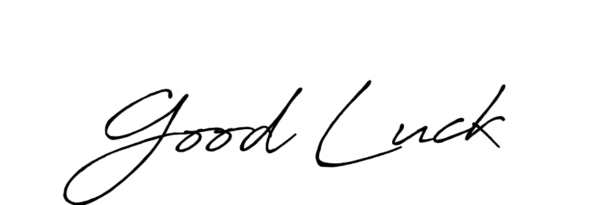 The best way (Antro_Vectra_Bolder) to make a short signature is to pick only two or three words in your name. The name Good Luck include a total of six letters. For converting this name. Good Luck signature style 7 images and pictures png