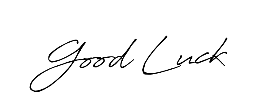 The best way (Antro_Vectra_Bolder) to make a short signature is to pick only two or three words in your name. The name Good Luck include a total of six letters. For converting this name. Good Luck signature style 7 images and pictures png