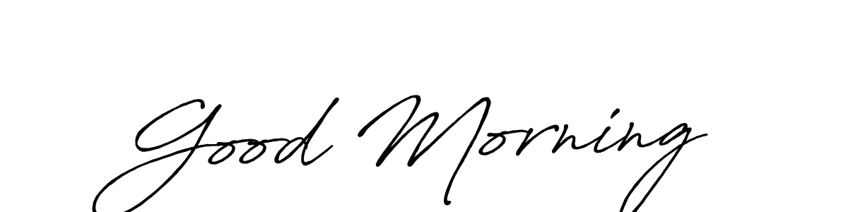 Make a beautiful signature design for name Good Morning. With this signature (Antro_Vectra_Bolder) style, you can create a handwritten signature for free. Good Morning signature style 7 images and pictures png