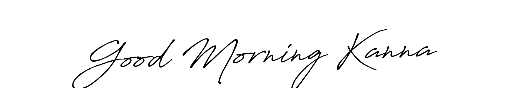 Create a beautiful signature design for name Good Morning Kanna. With this signature (Antro_Vectra_Bolder) fonts, you can make a handwritten signature for free. Good Morning Kanna signature style 7 images and pictures png