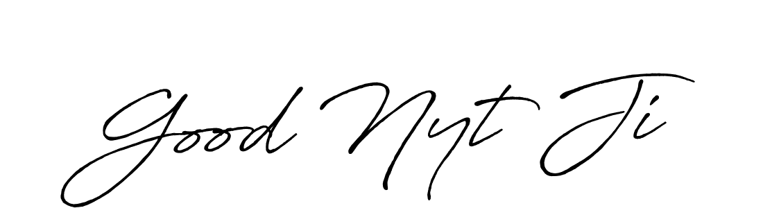 Check out images of Autograph of Good Nyt Ji name. Actor Good Nyt Ji Signature Style. Antro_Vectra_Bolder is a professional sign style online. Good Nyt Ji signature style 7 images and pictures png