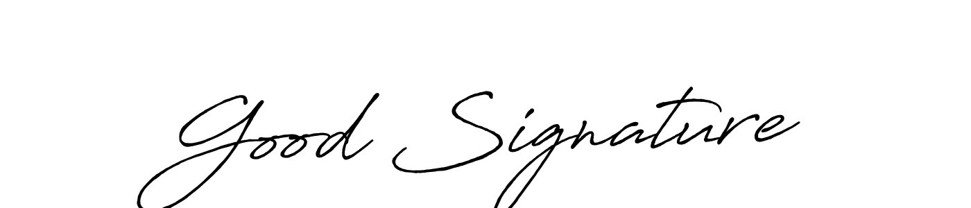 Also we have Good Signature name is the best signature style. Create professional handwritten signature collection using Antro_Vectra_Bolder autograph style. Good Signature signature style 7 images and pictures png
