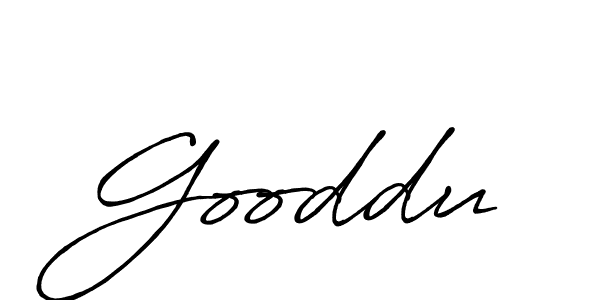 Gooddu stylish signature style. Best Handwritten Sign (Antro_Vectra_Bolder) for my name. Handwritten Signature Collection Ideas for my name Gooddu. Gooddu signature style 7 images and pictures png